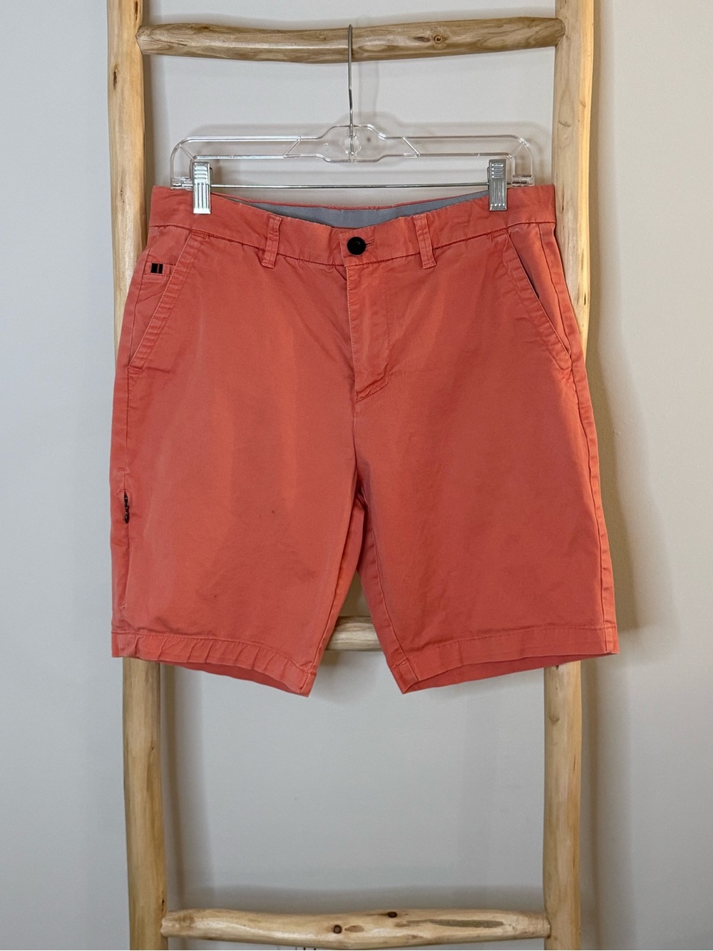 English Laundry Coral Flat-Front Men's Shorts